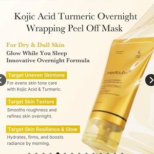 MEDICUBE KOJIC ACID TUMERIC OVERNIGHT WRAPPING MASK - BRAND NEW in the box!